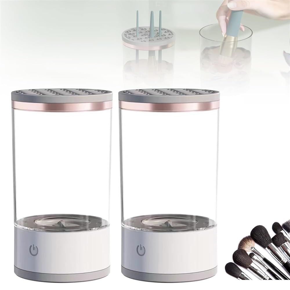 Pulitore elettrico for pennelli for trucco, pulitore portatile automatico USB for pennelli cosmetici for set di pennelli for trucco di bellezza di tutte le dimensioni, asciugatrice for centrifuga for