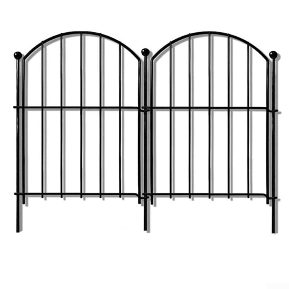 Pannelli di recinzione da giardino in metallo, set di recinzione ad arco per esterni, barriera decorativa per aiuole e bordi di laghetti, divisori per recinzione per piccoli animali per prato
