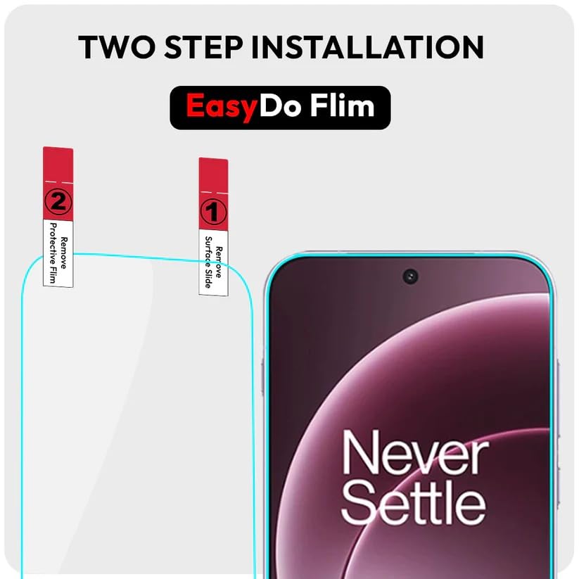 Image of KAPAVER GT EasyDo Tempered Glass Screen Guard Protector for (OnePlus 15 (Film Clear) (2 Pack))