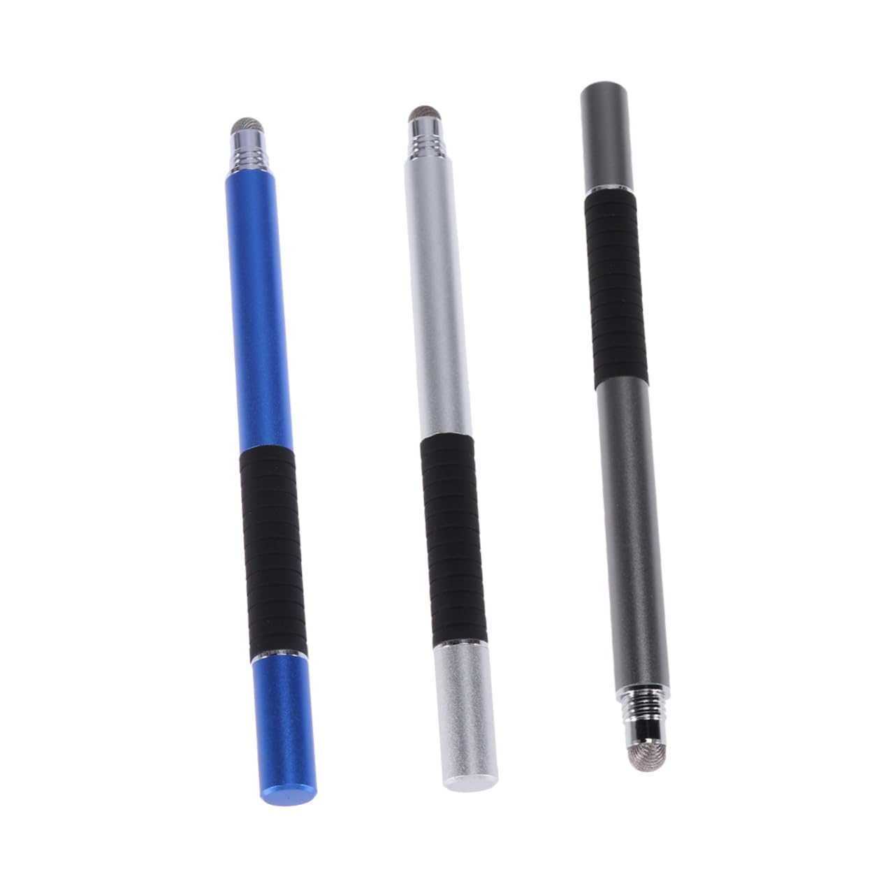 Gatuida 6pezzi Penna Capacitiva Multifunzione Per Smartphone e Tablet Penna Con Punta Fine Argento Blu Scuro Strumento Di Scrittura Leggero e Portatile