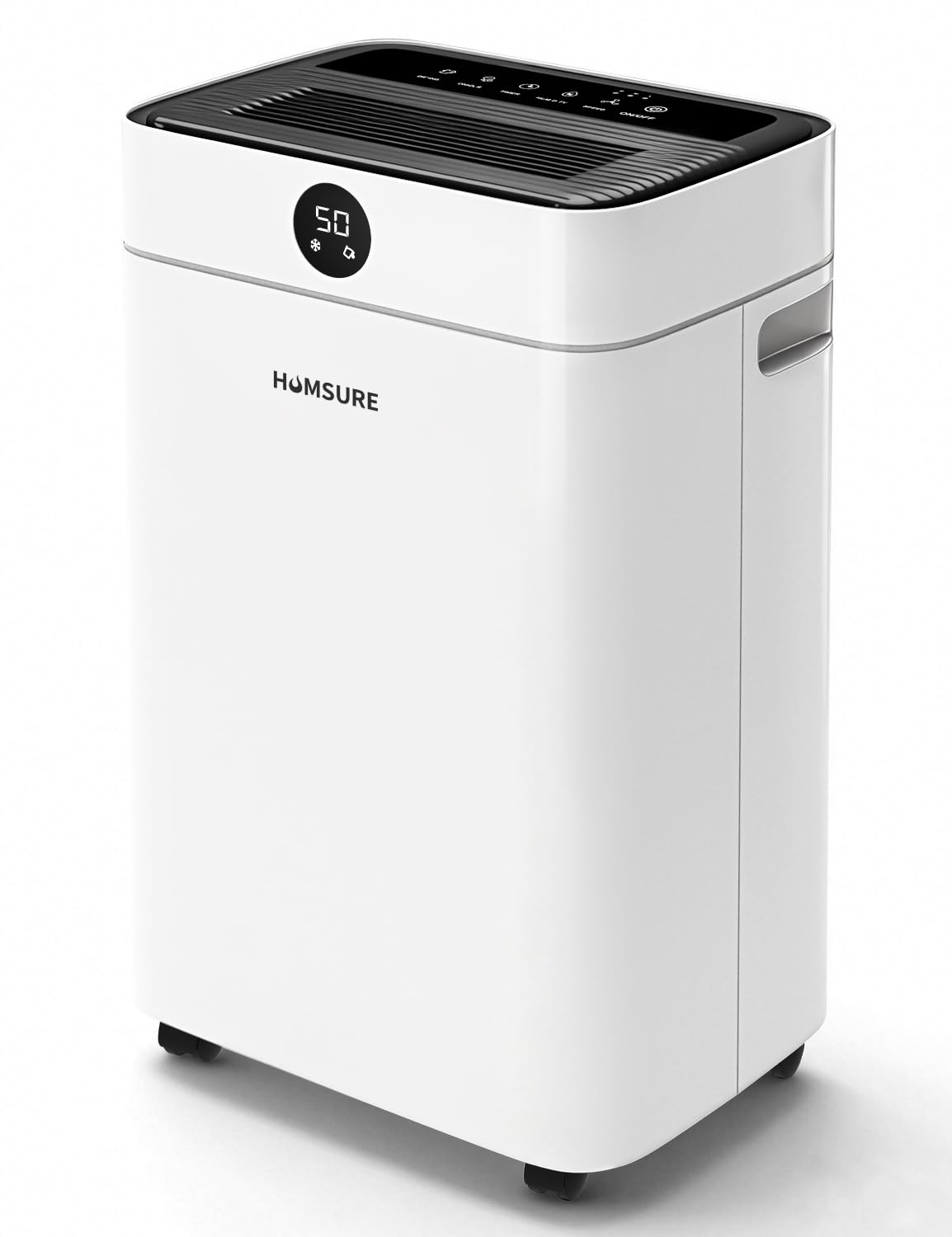 HUMSURE Dehumidifier 25L, Dehumidifiers for Home with 24 Hour Timer, Auto Defrost, Ionizer, Continuous Drainage Dehumidifier for Bedroom Basements Bathroom