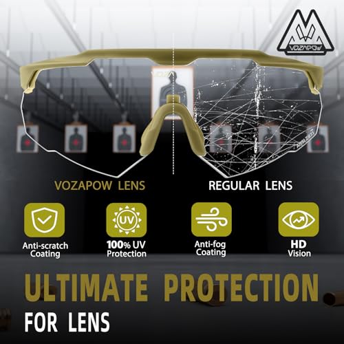 Image of Shooting Glasses Anti Fog with High Definition Lenses, ANSI Z87+ Certified Tactical Safety Glasses for Men Women