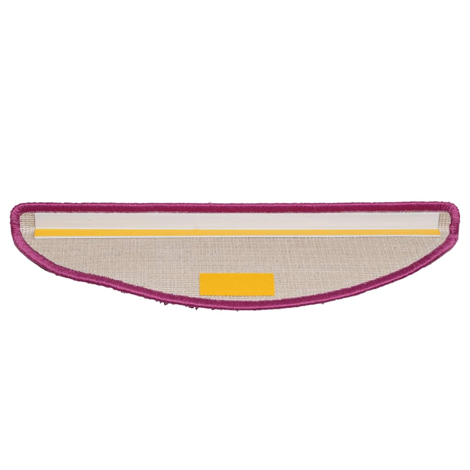 Tidyard Tapis d'escalier 10 pcs 56x17x3 cm Violet, Tapis Escalier Tapis de Sécurité pour Sol Protection, Aînés et Animaux