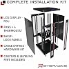 18U Home Server Rack Cabinet 19 Floor Standing Network Rack, 32 Deep Homelab Rack with Locking Glass Door, Cooling Fans, PDU & Shelf for NAS, Router, Switch and AV Equipment