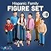 Creative Minds Marvel Education Hispanic Family Toy Figure Set for Kids Ages 3+, Set of 8 Inclusive and Diverse Dollhouse Toy Figurines, Multicolor