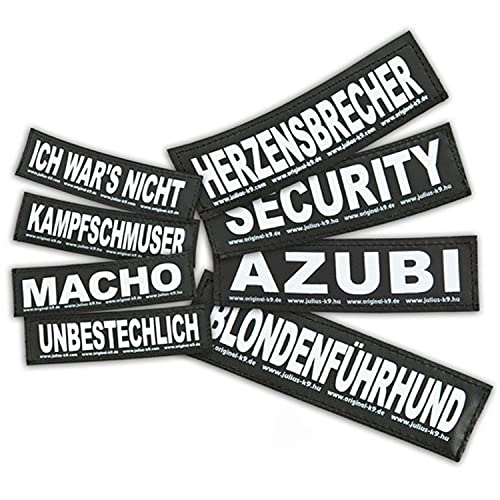 JULIUS K-9 Klettaufschrift, SÉCURITÉ, klein, Schwarz