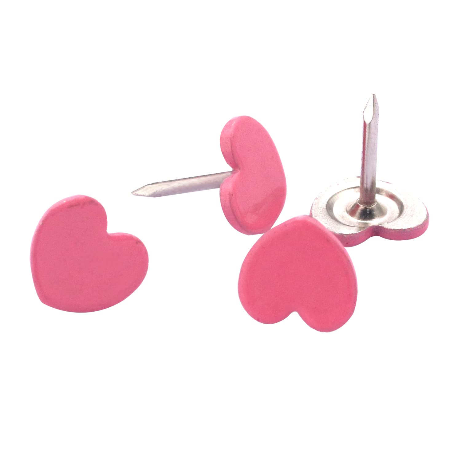 50/100 Pcs Amour Coeur Forme Push Pins, Liège Conseil Pouce Tack Mur