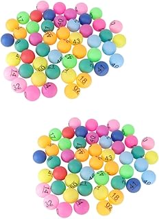 BESPORTBLE 100 Pçs 1 Para Rifas Rifa Prop- Favores Substituição Polegadas Prop Número Impresso Numerado Cm Desenho Digital Decoração De Festa Bolas Mesa Pong Para Colorido Mm Adereços