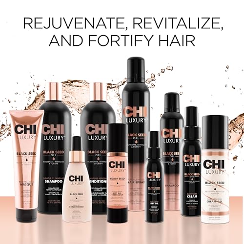 CHI Luxury Black Seed Oil Gentle Cleansing Shampoo, Adds Hair Volume & Body, Strengthens & Removes Impurities, Sulfate, Paraben, & Cruelty-Free, 25 Oz - image 7