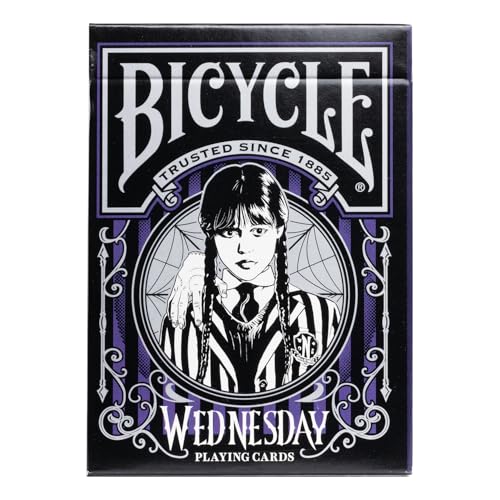 Bicycle, Wednesday/Wednesday 54 Card Game, Collector's Edition, Playing Cards/Magic/Poker, Purple, Multicolor, ancho: 90 mm - Image 2
