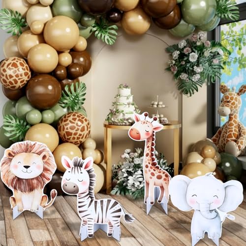 Décoration de table jungle et cactus Gemscream pour fête prénatale - 7