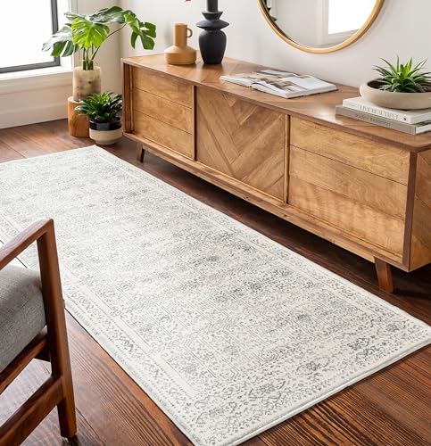 Surya Tapis Vintage Marrakech - pour Salon, Couloir, Chambre à Coucher - Style scandinave Chic et Neutre - Style bohème Traditionnel - Entretien Facile -...