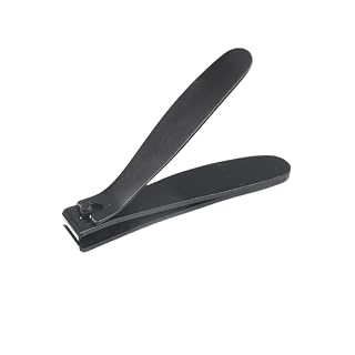 FOLELLO Large Nail Clipper for Men and Women (Black), Nail Cutter for Professional and Home Use, Cuts Precisely Elegant design, Easy to Hold Unisex Nail Clipper/Cutter