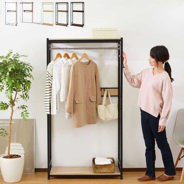 ハンガーラック おしゃれ スリム 幅90cm フック付き Amazon｜ハンガーラック おしゃれ スリム 幅90cm フック付き