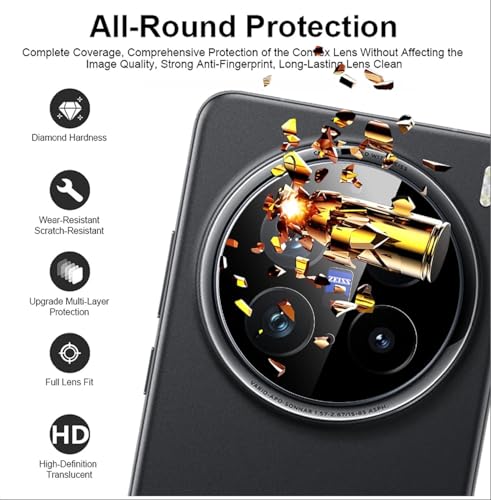 Image of Xmon Back Camera Lens Protector for Vivo Y300 Pro Premium Camera Glass Protector Guard, Anti-Scratch, Ultra-Clear, Easy Installation