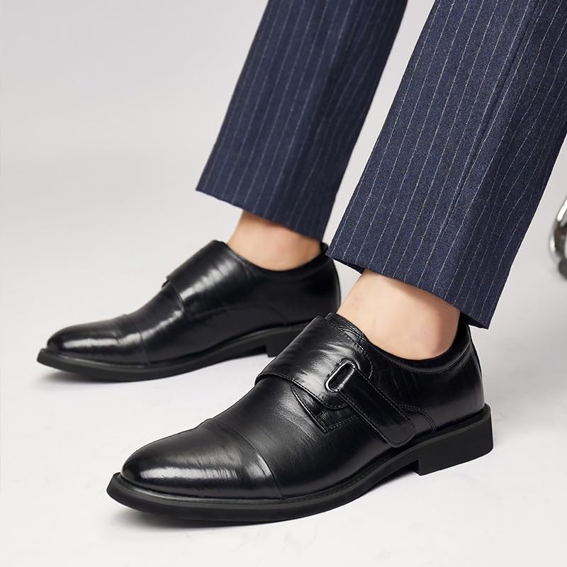 Men's Monk Formal Oxford Shoes Party Anti-Slip Non Slip Shoe Slip-on Evening Faux Leather Breathable4