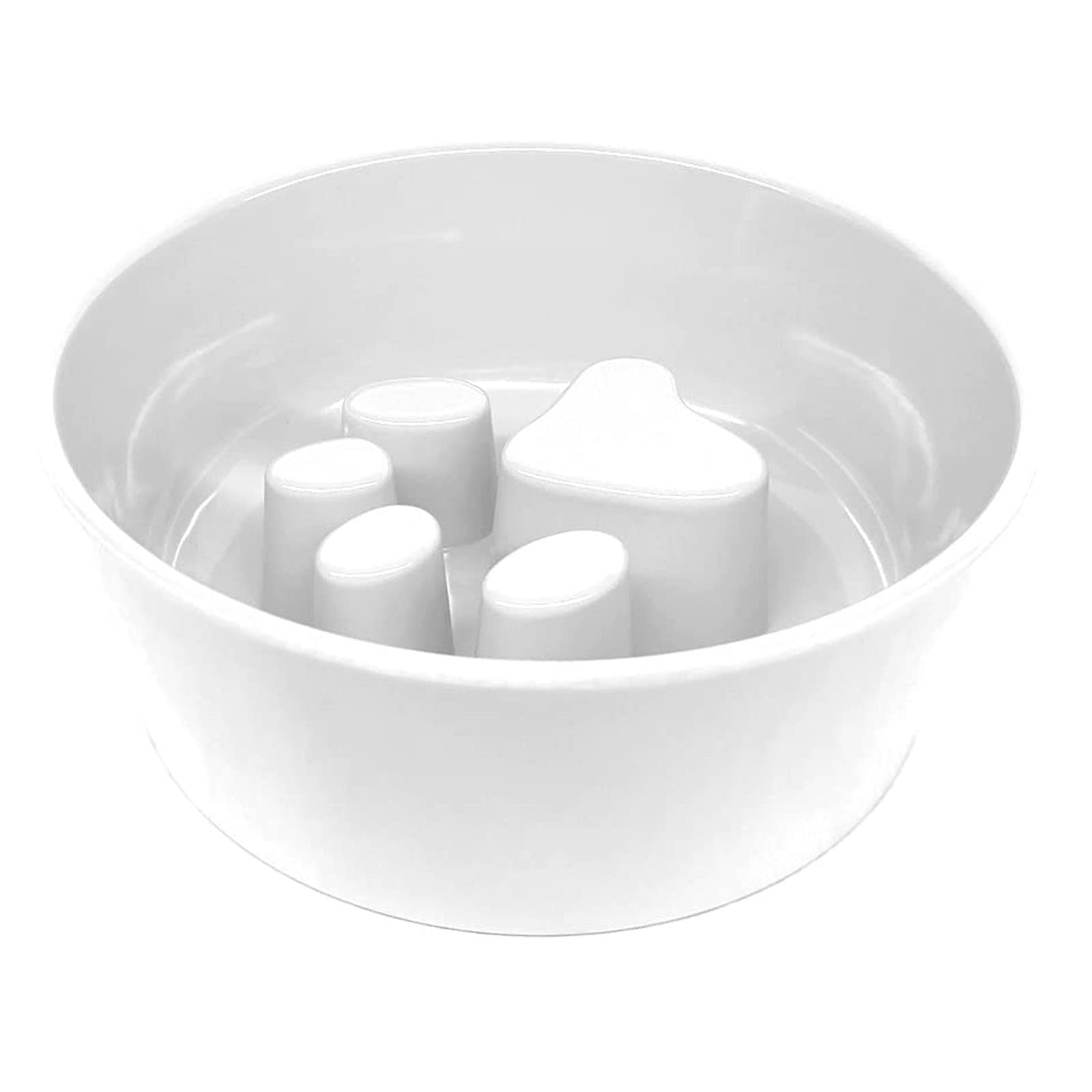 Emily Pets Pet Bowl for 100% Melamine & Premium Stainless Steel Dog Cat Bowls Slow Feeding Dog Bowls Cat for Slow Food Treat Pet Dog for Puppy Treat Non-Slip(Pack of 1,N) (B09JZFGHRD) Amazon Price History, Amazon Price Tracker