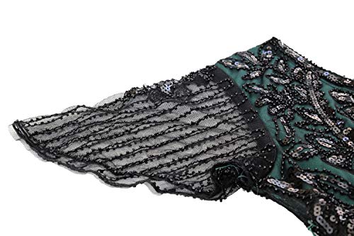 Image of Women 1920s Gatsby Vintage Sequin Flapper Fringe Party Plus Dress with 20s Accessories Set