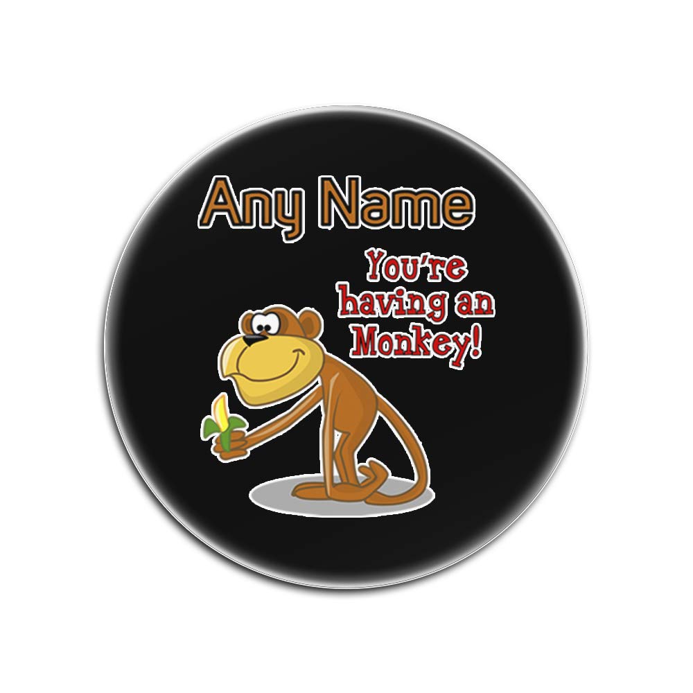 Dessous-de-verre en verre You Are Having a Monkey le cadeau personnalisable idéal