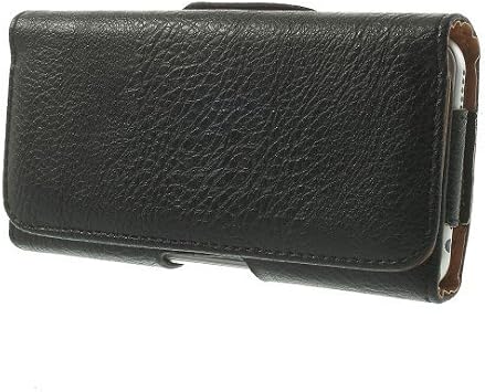 Case belt clip synthetic leather horizontal premium for > BLACKBERRY TORCH 9860 > Black