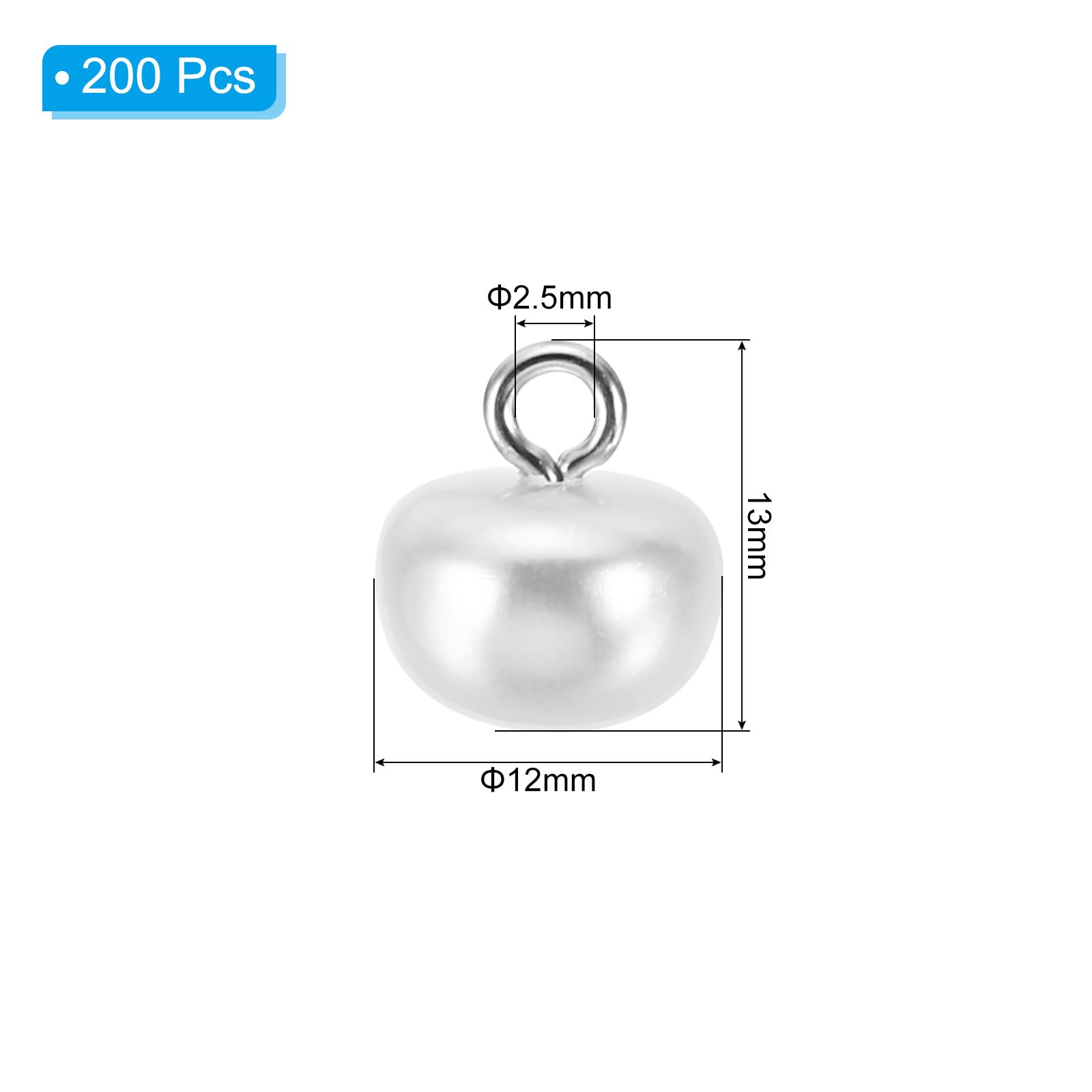 PATIKIL 12mm Pearl Buttons - Image 2