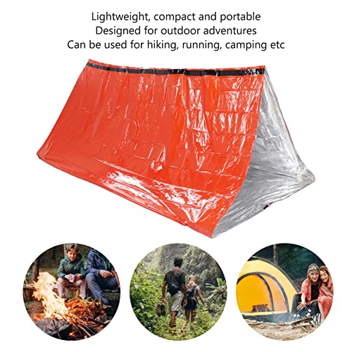Tienda de campaña ligera y portátil de PE con película aluminizada impermeable para camping y senderismo al aire libre miniatura 5