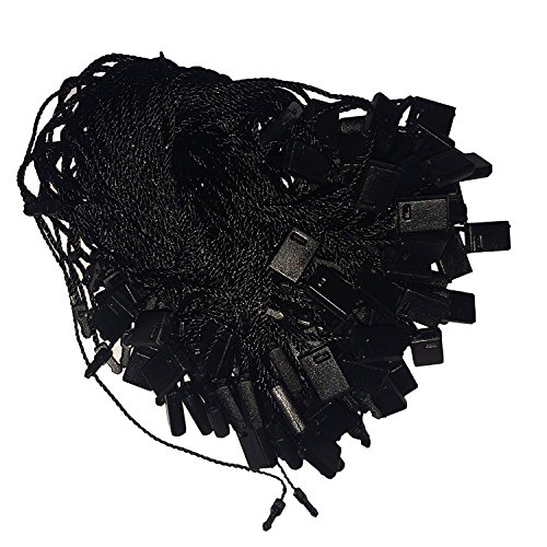 Hang Tag Fasteners Black Nylon Strings 7" long  1000 Pieces - Thumbnail 3