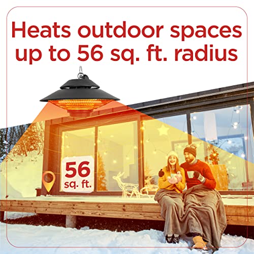 Black+Decker BHOC05 Patio Electric Heater For Ceiling, Heater For Outside With Remote Control thumb #3