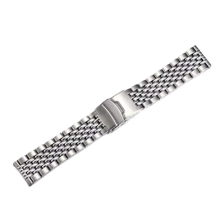 Bracelet acier inoxydable 316L de haute qualité perle de riz 20mm 22mm pour montre