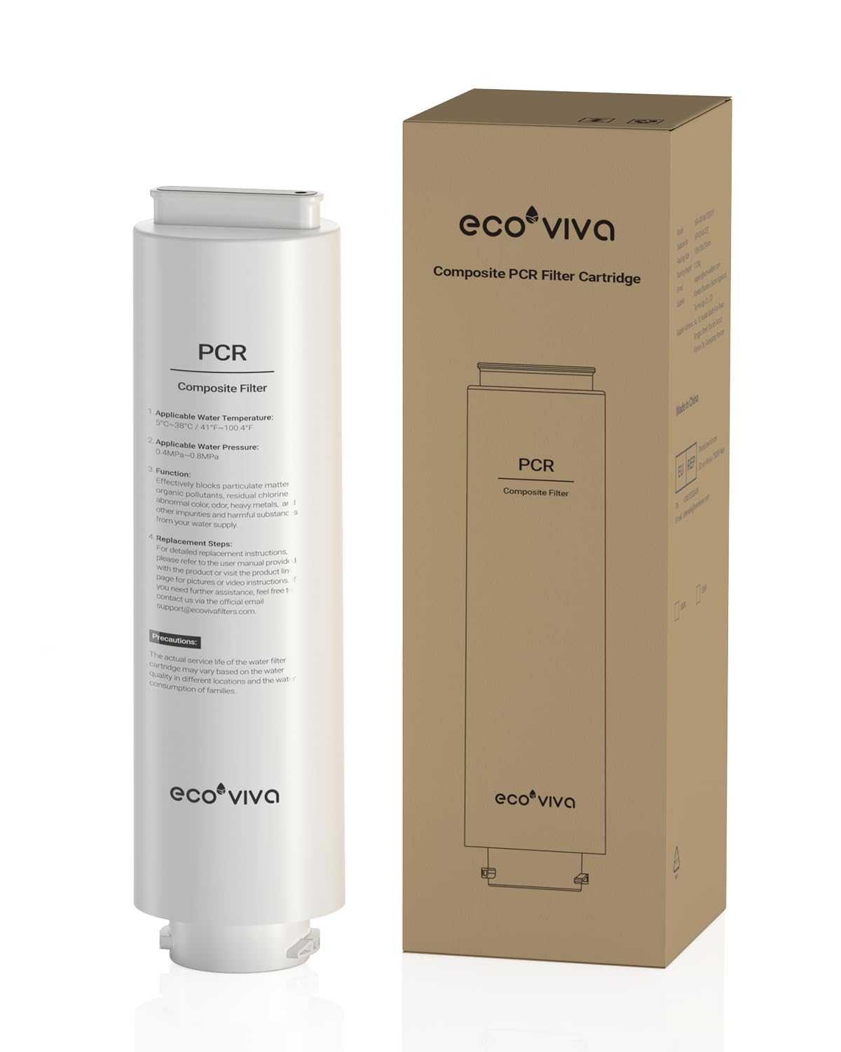 Ecoviva Mate 3 Ersatz-PPC-Filterkartusche
