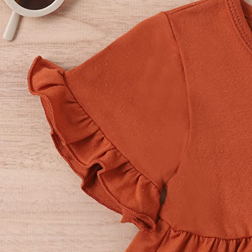 Roupas de verão para meninas pequenas meninas manga curta babados camiseta pulôver tops desenho anim