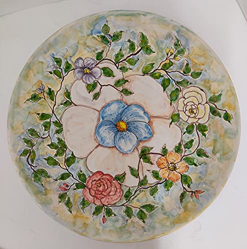 ceramica Piatto Centro Tavola - Antiche Ceramiche di Santo Stefano di Camastra by Ceramiche Serravalle interamente realizzato a mano