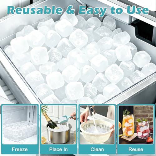 Cubos de Hielo Reutilizables Plásticos 80 Piezas miniatura 5