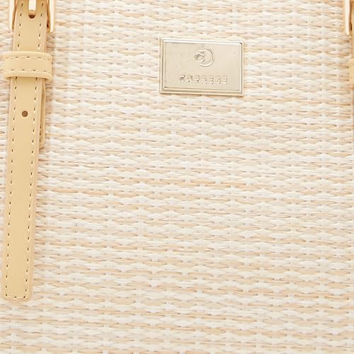 Image of Caprese Georgia Tote Bag, Medium-Yellow | Stylish Handbag for Women | Spacious, Versatile Office & Daily Essentials Tote | Top Zip Closure