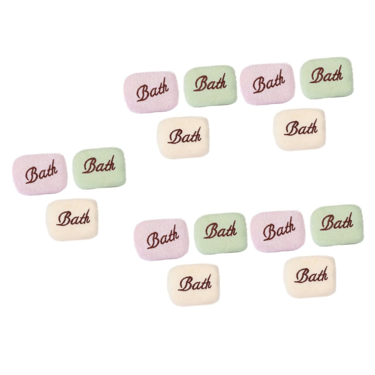 Toyvian 15 Piezas Toalla De Baño Bordada Esponja De Bebe Para Bañarse Esponjas De Baño Para Ducha Esponja De Baño De Espuma Esponja Facial Lufa Natural Cuerpo Cepillo De Espuma Bebé
