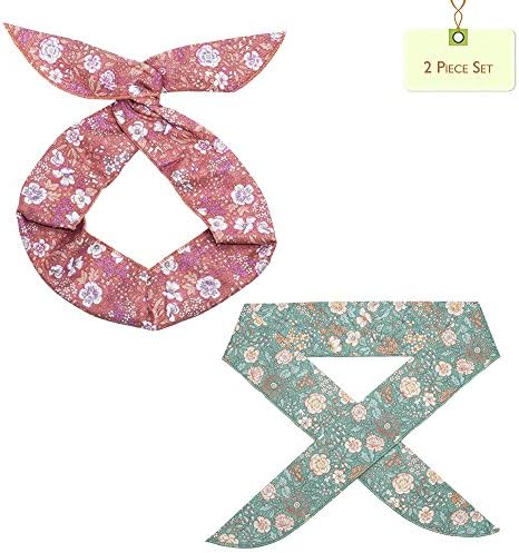 Aryko Baby Wire Headband and Bandana Scarf Set 100% Soft Cotton