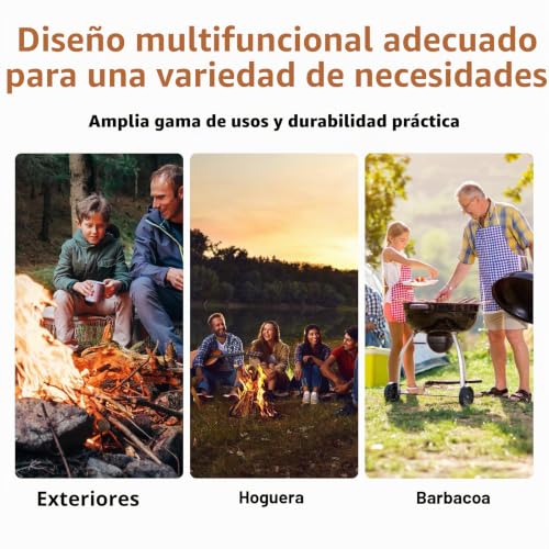 Miniatura 6 de 3 Piezas Pedernal Supervivencia: Arrancador De Fuego, Supervivencia De Acero Para Fuego, Encendedor De Barra De Hierro Y Magnesio, Iniciador De Fuego De Acero De Pedernal Para Camping, Aire Libre