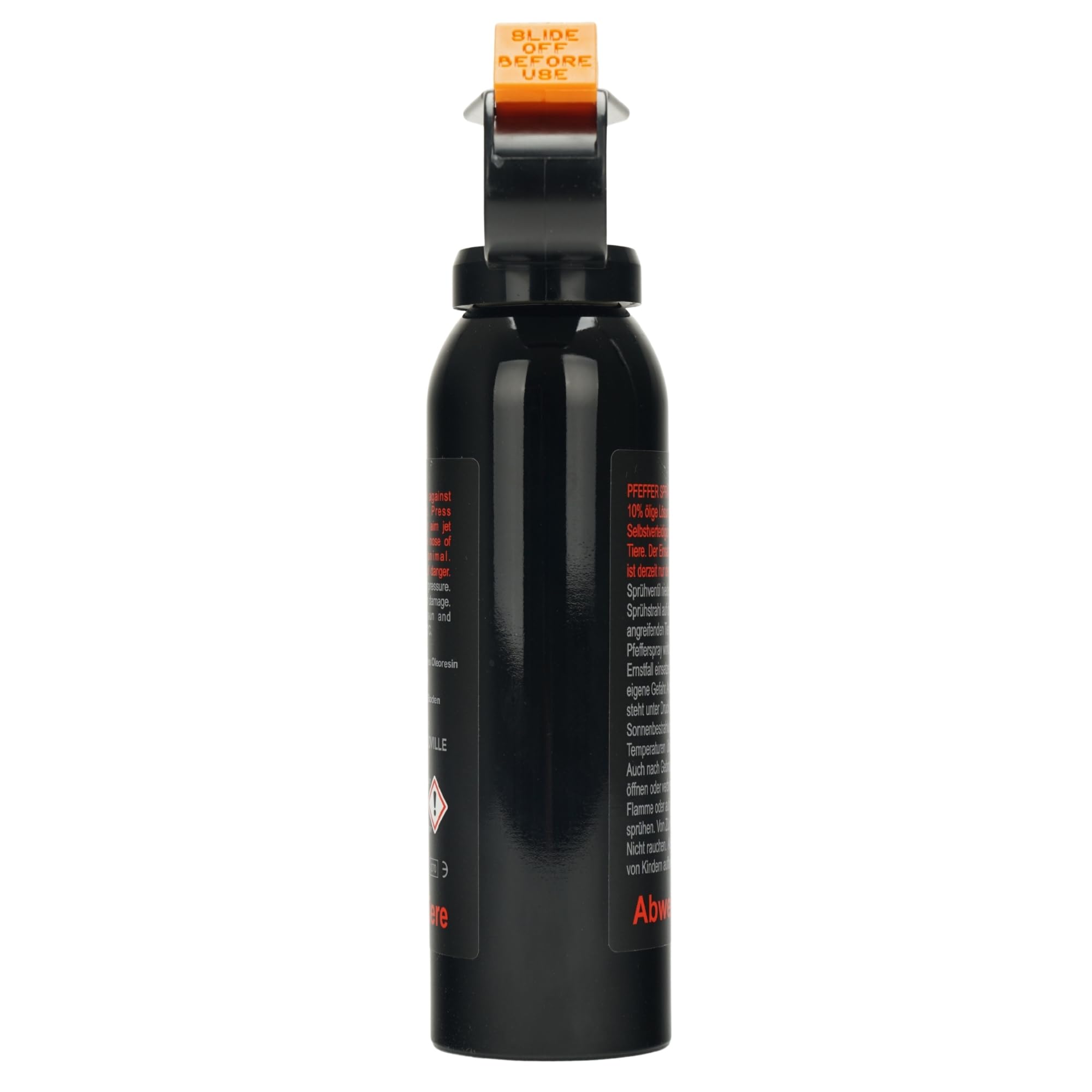 Pfefferspray OC 5000 Breitstrahl mit Fingergriff 150ml 200ml zur Tierabwehr 1 Mio. Scoville