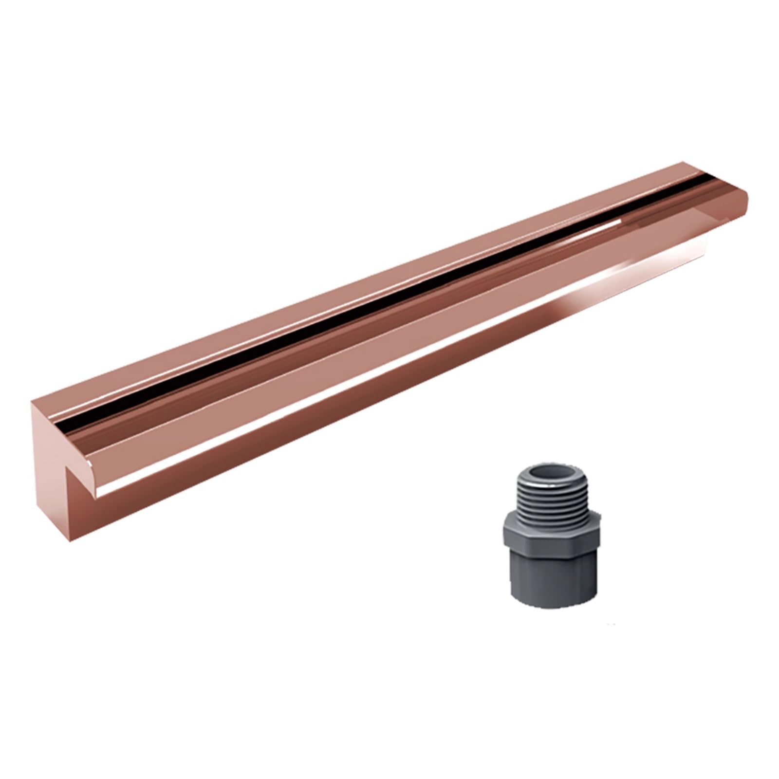 Rose Gold Outdoor Waterfall Fountain Kit with Filter & Spillway Box for Garden Pond Decor – 190cm/74.8inch Water Feature for Backyard Landscaping