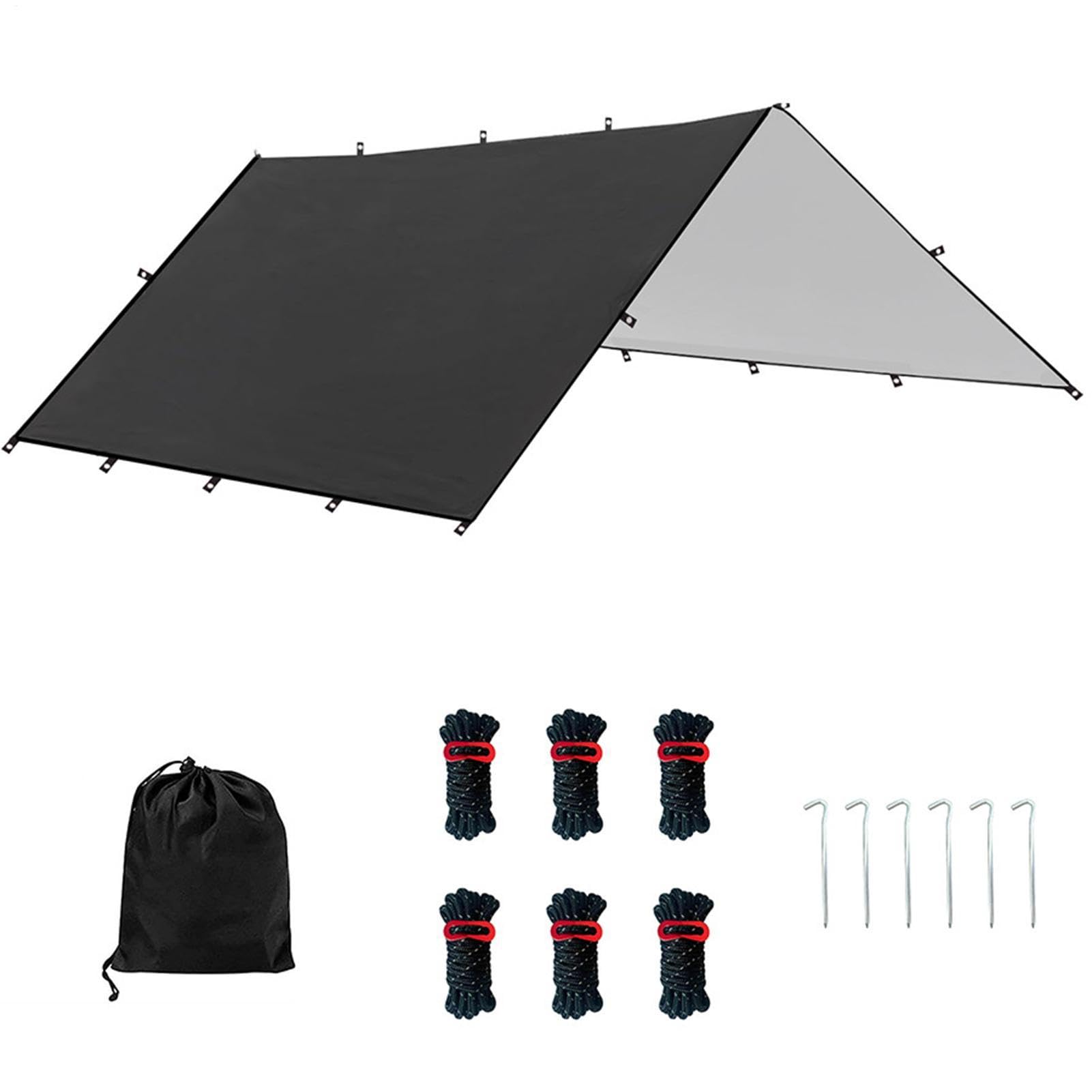 Tarp De Tente Auvent Bâche Abri Pluie Équipement Survie