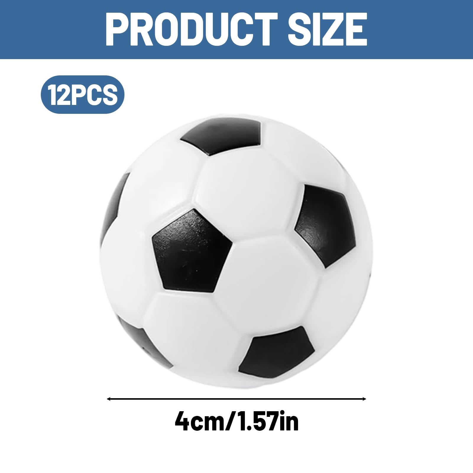 12pcs Football Cake Decorations, Football Cake Topper, Football Cupcake Toppers, 3D Soccer Ball Design - Image 2