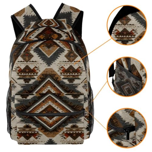 Mochila impermeable con textura de mármol y protección para laptop 3