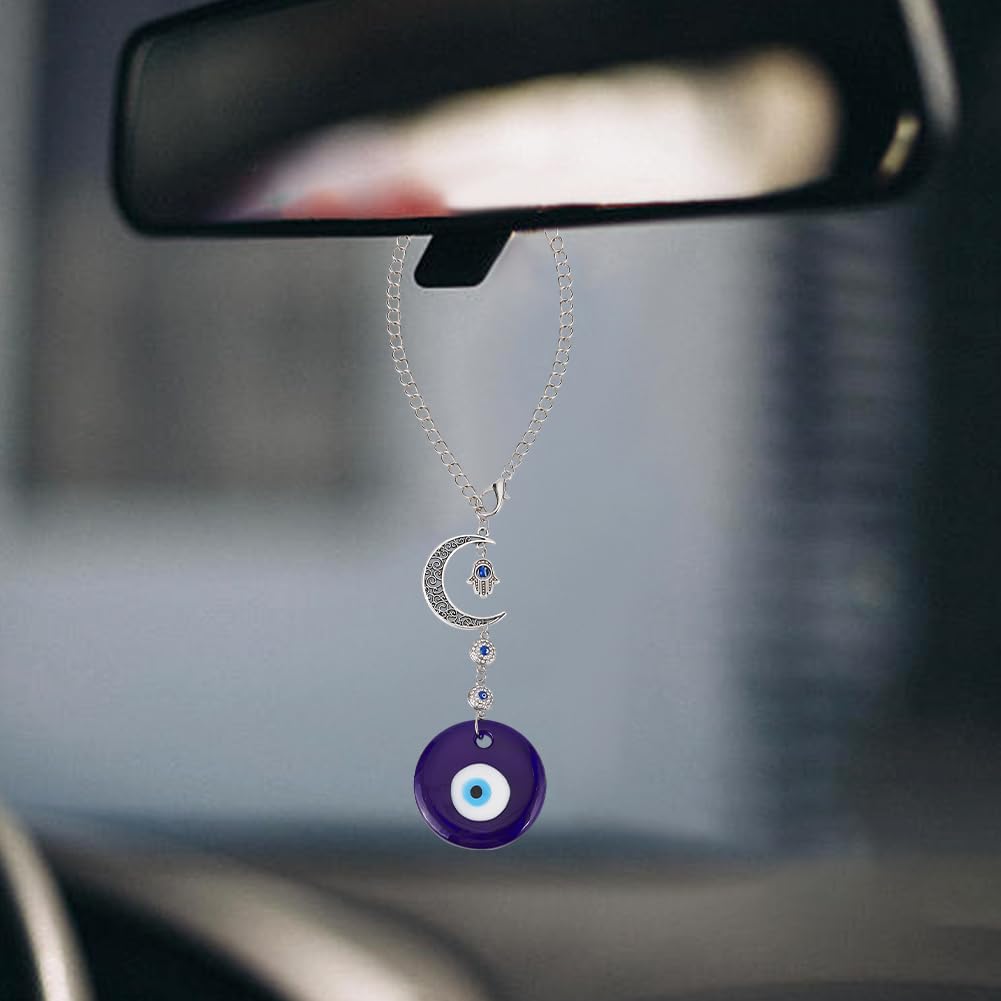 Ciondolo Portafortuna Malocchio Per Auto - Decorazione Con Perline Per Specchietto Retrovisore - Foto 5