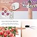 AUTUMFLATGAO Portable Nail Printer Machine, Digital Mobile Nail Art Printer, App Control Nail Painting Machine, 30s Done, for Beauty Personal Care,White