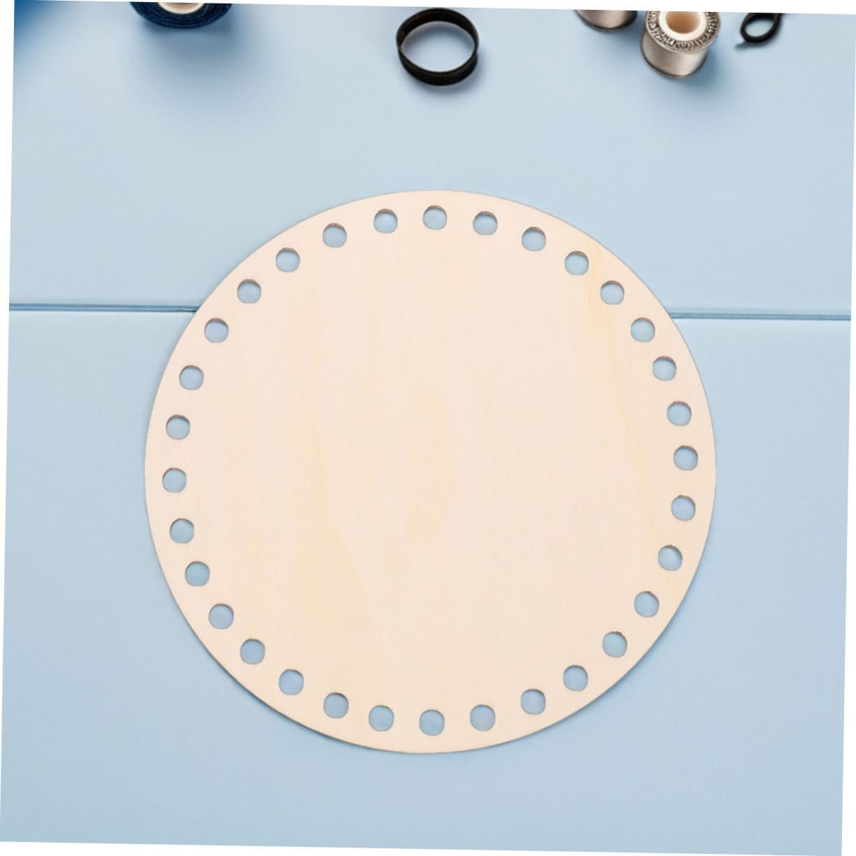 Angoily 4pcs Wooden Embroidery Hoop Frame Durable Crafting Supplies for DIY Cross Stitch Crochet Basket Bases and Needlework Projects Natural Wood Design