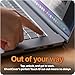 GhostCover Original Premium Ultra Thin Keyboard Cover Protector, Compatible with 2025 2024 2023 2022 2021 M4/M3/M2/M1 Pro/Max MacBook Pro 14/16, M4/M3/M2 MacBook Air 13/15, US ANSI Layout, Translucent