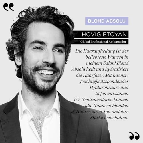 9. Bild von Kérastase Haarmaske für trockenes und blondiertes Haar, Gegen Gelbstich, Mit Hyaluron und Neutralisatoren, Masque Ultra-Violet, Blond Absolu, 200 ml