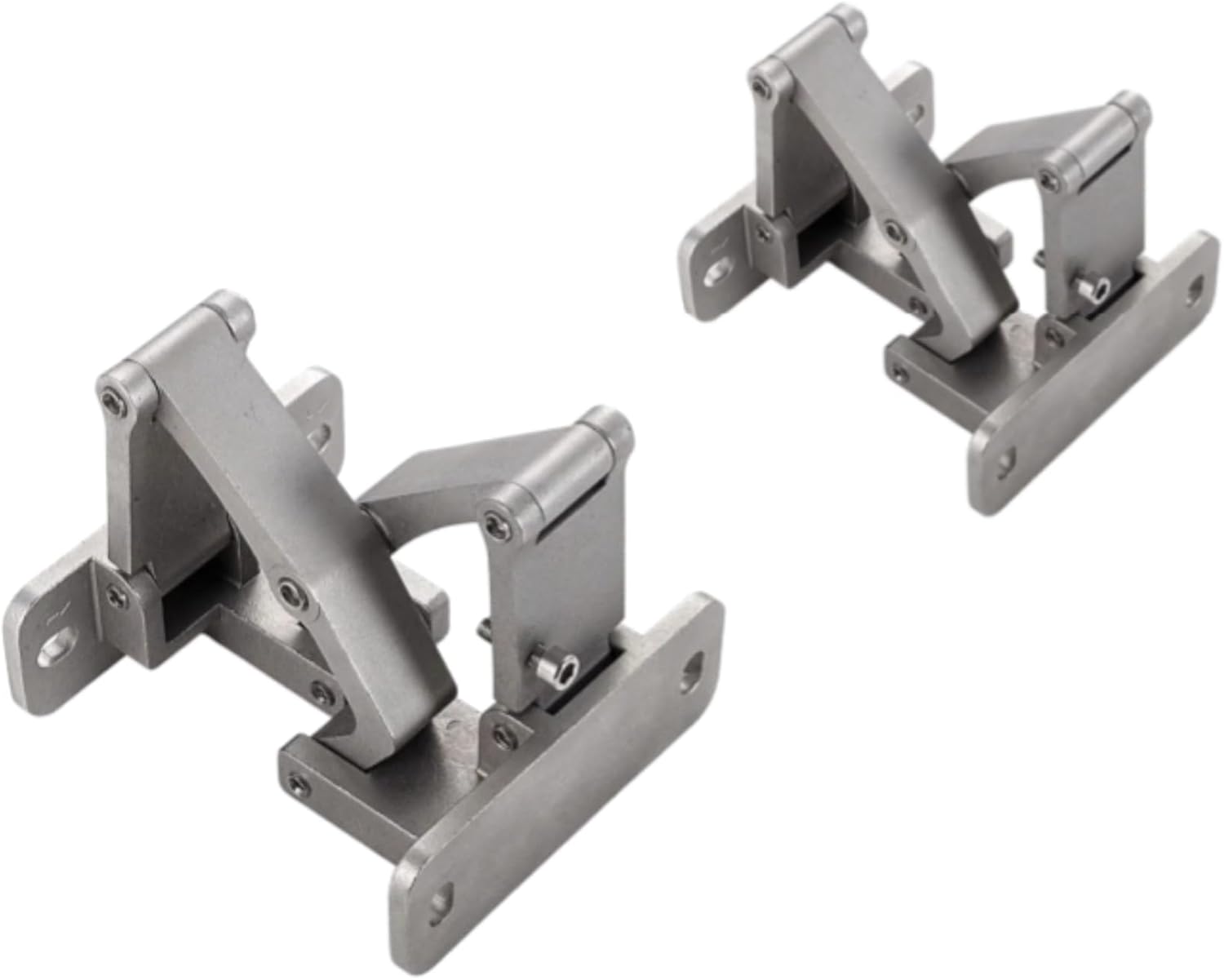 Heavy Duty Stainless Steel Trap Door Gate Hinges, 180° Swing Fence Hinges Weld-On Screw Mount for Square Tube Gates Garden Farm Barn (2 Pack)