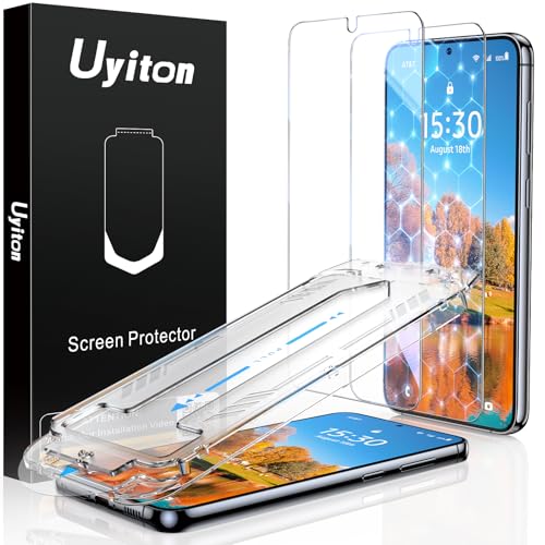 Uyiton UnBreak-Glass for Samsung Galaxy S23 Screen Protector [Ultrasonic Fingerprint Support][Auto-Alignment Frame] Scratch-Resistant Bubble-Free S23 Screen Protector 2 Pack