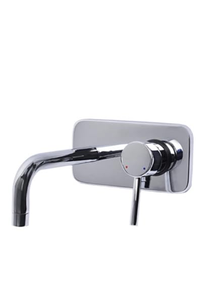 Rocio Single Lever Brass Wash Basin Sink Mixer Diverter Wall Mounted Faucet tap for Kitchen (Brass, Chrome Plated)